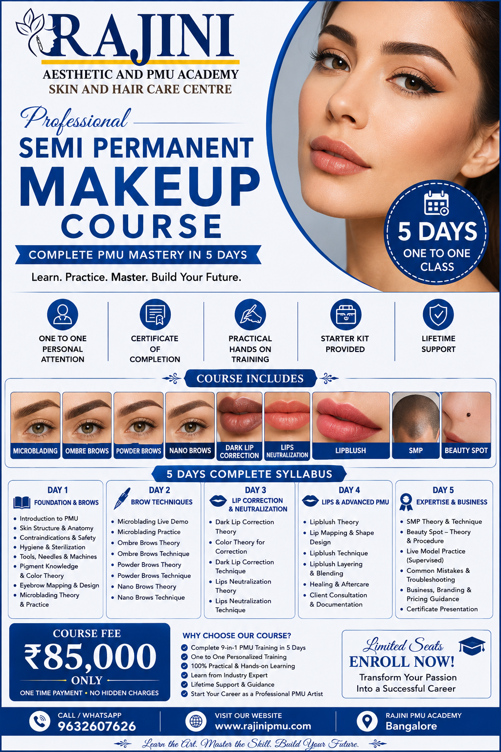 Professional Semi Permanent Makeup Course - Rajini PMU Academy